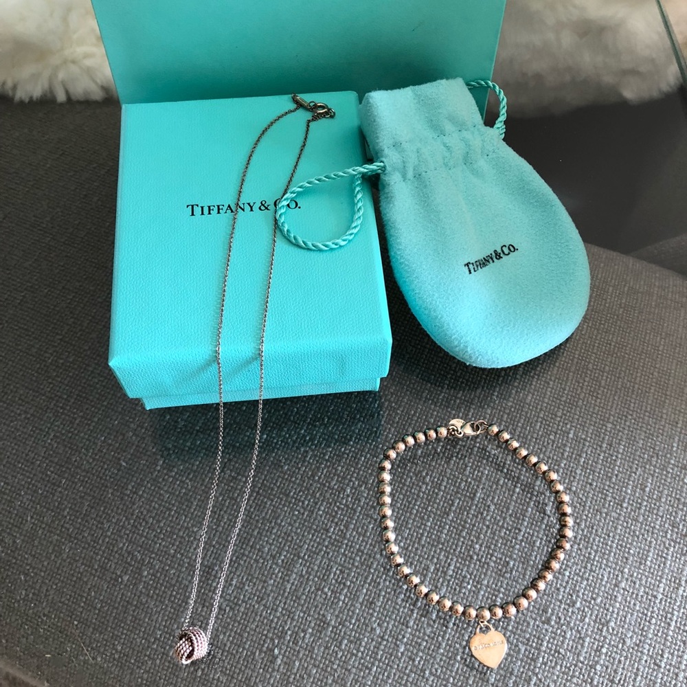 Tiffany necklace and bracelet